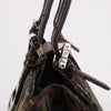 FENDI Zucchino Mamma Bucket Canvas & Leather Shoulder Bag in Brown Secondhand