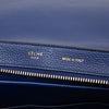 Celine Small Drummed Calfskin and Suede Trapeze Satchel Secondhand