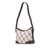 Burberry Nova Check Canvas Shoulder Bag Secondhand
