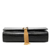Saint Laurent Medium Croc Embossed Patent Monogram Kate Tassel Crossbody Secondhand