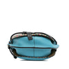 Secondhand LOEWE Small Raffia and Calfskin Gate Crossbody