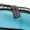Secondhand LOEWE Small Raffia and Calfskin Gate Crossbody