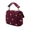 Valentino Large Knit Roman Stud Satchel Secondhand