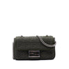 Fendi Zucca Embossed Technical Fabric Chain Midi Baguette Secondhand