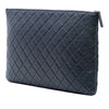 Chanel Paris Dubai Large CC Quilted Lambskin O Case Clutch Secondhand
