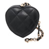 Chanel Mini Lambskin CC in Love Heart Key Chain and Bag Charm Secondhand
