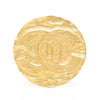 Secondhand Chanel CC Gold Plated Round Brooch