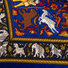 Hermès Chasse en Inde Pleated Silk Scarf 140 Secondhand