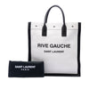 Saint Laurent Linen Rive Gauche North South Tote Secondhand