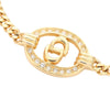 Dior Gold Plated CD Strass Bracelet Secondhand