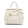 Prada Vitello Daino Front Pocket Open Convertible Tote Secondhand