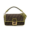 Fendi Zucca Embroidered Canvas Baguette Satchel Secondhand
