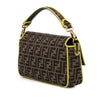 Fendi Zucca Embroidered Canvas Baguette Satchel Secondhand