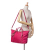 Prada Saffiano Trimmed Tessuto Satchel Secondhand