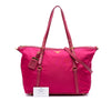 Prada Saffiano Trimmed Tessuto Satchel Secondhand
