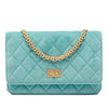 Chanel Quilted Velvet Reissue 2.55 Wallet on Chain Secondhand