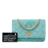 Chanel Quilted Velvet Reissue 2.55 Wallet on Chain Secondhand