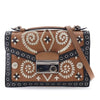 Prada Saffiano Embroidered Pattina Satchel Secondhand