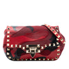 Valentino Mini Nappa and Canvas Camouflage Rockstud Flap Crossbody Secondhand