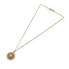 Chanel CC Gold Plated Round Pendant Necklace Secondhand