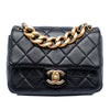 Chanel Mini CC Quilted Calfskin Multi Chain Single Flap Secondhand