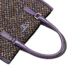 Prada Vitello Trimmed Tweed Flat Tote Secondhand