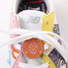 Secondhand FRANCK MULLER x NEW BALANCE Leather Sneakers in Multicolor MS327FMB, Size 44.5 EU