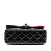 Chanel Mini Rectangular Classic Bicolor Patent Single Flap Secondhand