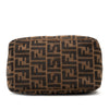 Fendi Zucca Canvas Double Flap Shoulder Bag Secondhand