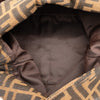 Fendi Zucca Canvas Double Flap Shoulder Bag Secondhand