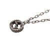 Secondhand Gucci Sterling Silver Interlocking G Pendant Necklace