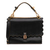 Secondhand Fendi Medium Scalloped Leather Kan I Satchel
