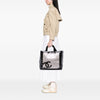 Chanel CC Quilted Cotton and PVC Punching Tote Secondhand