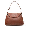 Bottega Veneta Intrecciato Trimmed Nappa Double Flap Shoulder Bag Secondhand