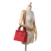 Dior Medium Tweed Fringe Rhinestone Lady Dior Secondhand