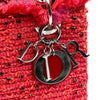 Dior Medium Tweed Fringe Rhinestone Lady Dior Secondhand