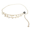Chanel Gold Plated CC Faux Pearl Chain Belt Secondhand