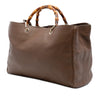 Gucci Large Calfskin Bamboo Shopper Satchel Secondhand