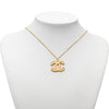 Chanel CC Gold Plated Pendant Necklace Secondhand