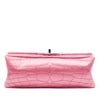Chanel Coco Croc Quilted Satin Reissue 2.55 Double Flap 224 Secondhand
