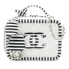 Secondhand Chanel Small Caviar Striped CC Filigree Vanity Case