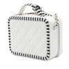 Secondhand Chanel Small Caviar Striped CC Filigree Vanity Case
