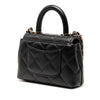 Chanel Nano Quilted Caviar Coco Top Handle Bag Secondhand