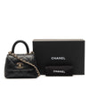 Chanel Nano Quilted Caviar Coco Top Handle Bag Secondhand