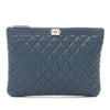 Chanel Medium Quilted Caviar Boy O Case Clutch Secondhand
