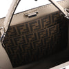 Fendi Peek-a-boo X-light  ICU Co., Ltd. Leather Handbag in Beige 7VA528 Secondhand
