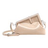 Secondhand FENDI First Patent Leather Crossbody bag in Beige 8BP137