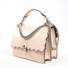 FENDI Kan I Leather 2Way Handbag in Pink 8BT283 Secondhand