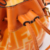 FENDI Mon Tresor Mini PVC & leather 2 Way Shoulder Bag in Orange 8BS010 Secondhand