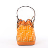 FENDI Mon Tresor Mini PVC & leather 2 Way Shoulder Bag in Orange 8BS010 Secondhand